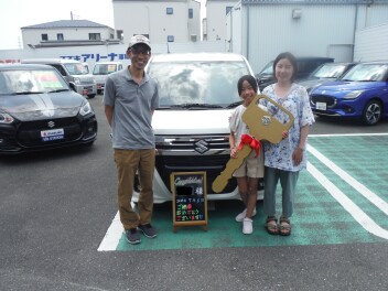本日はご納車おめでとうございます。